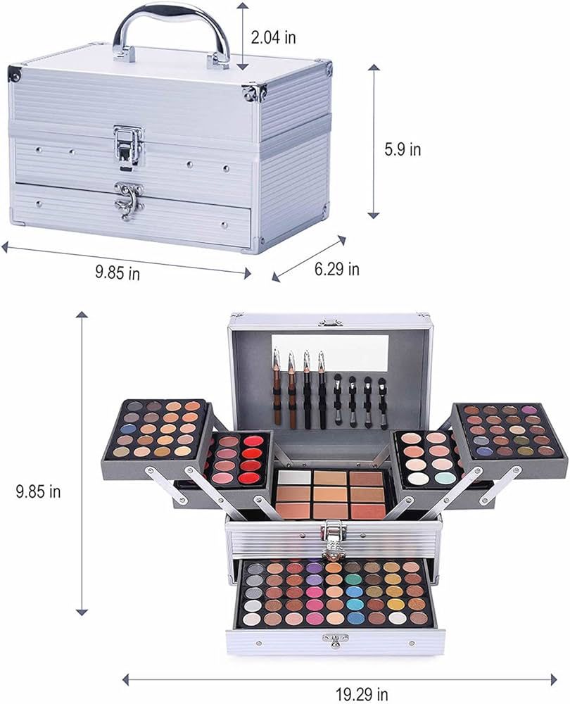π¨ Miss Rose 132 Color "All-In-One" Professional Makeup Case