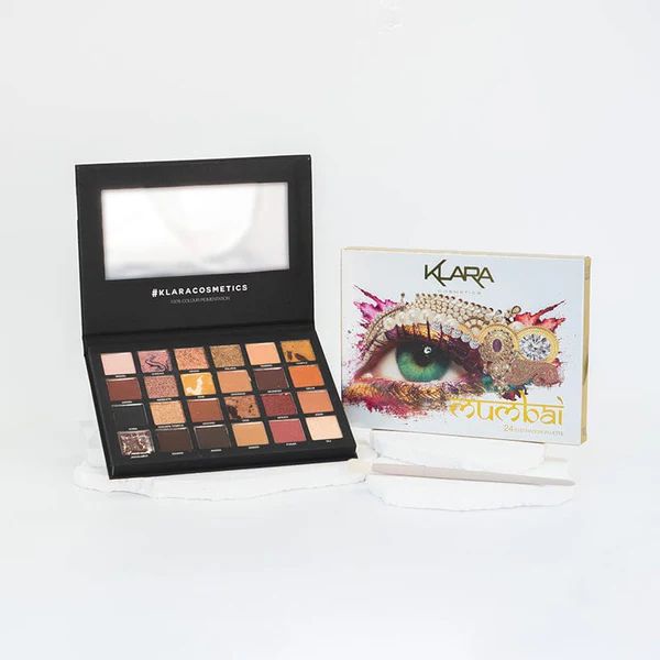 🕌 Klara Cosmetics: Mumbai 24 Color Eyeshadow Palette