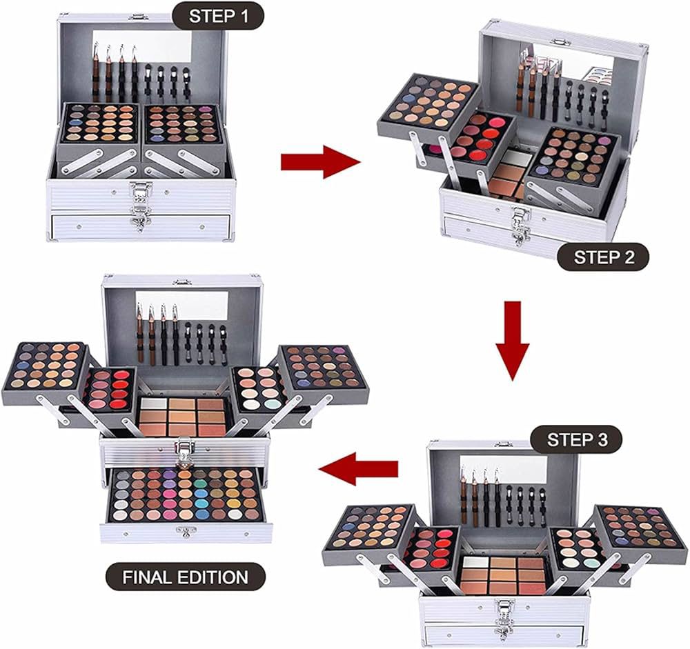 🎨 Miss Rose 132 Color "All-In-One" Professional Makeup Case